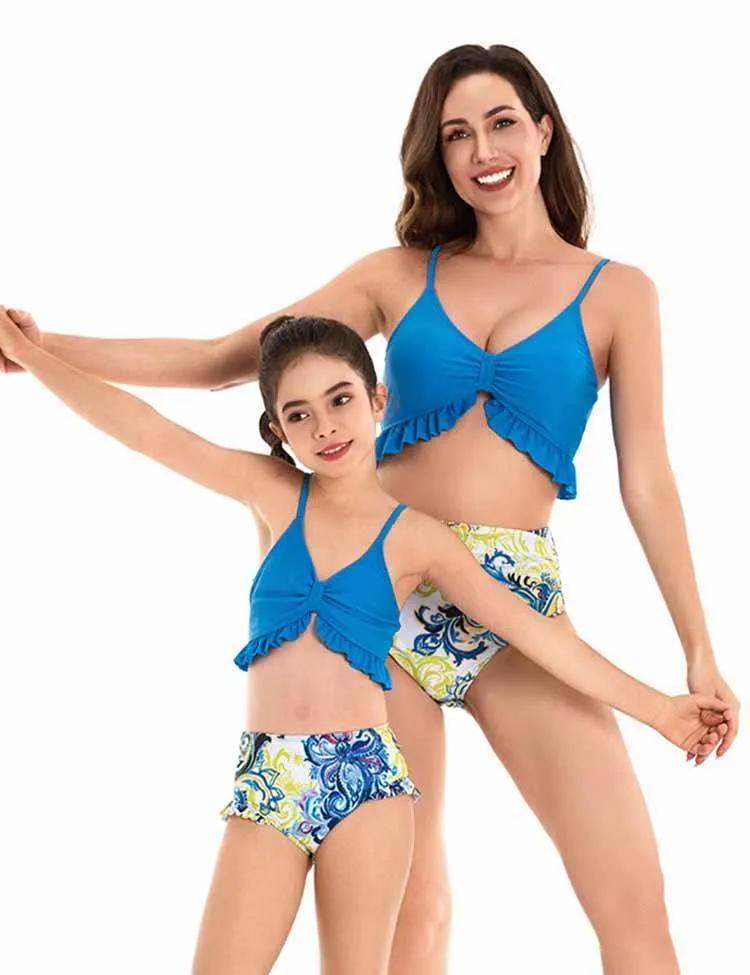 Floral Printed Family Matching Swim Suit - Image 2