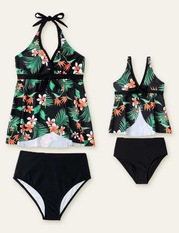 Floral Printed Family Matching Swimsuit - Image 5