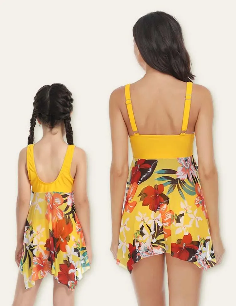 Floral Printed Family Matching Swimsuit - Image 2