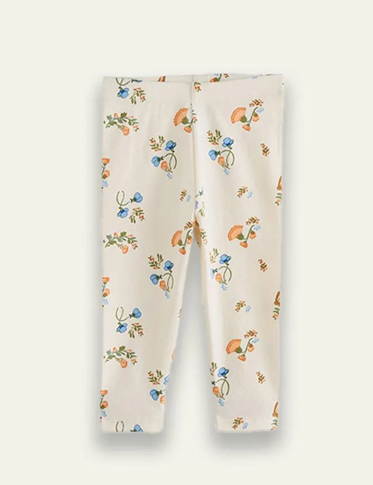 Floral Printed Leggings - Image 2