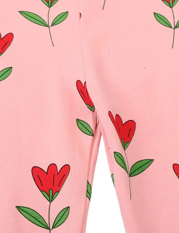 Floral Printed Leggings - Image 3