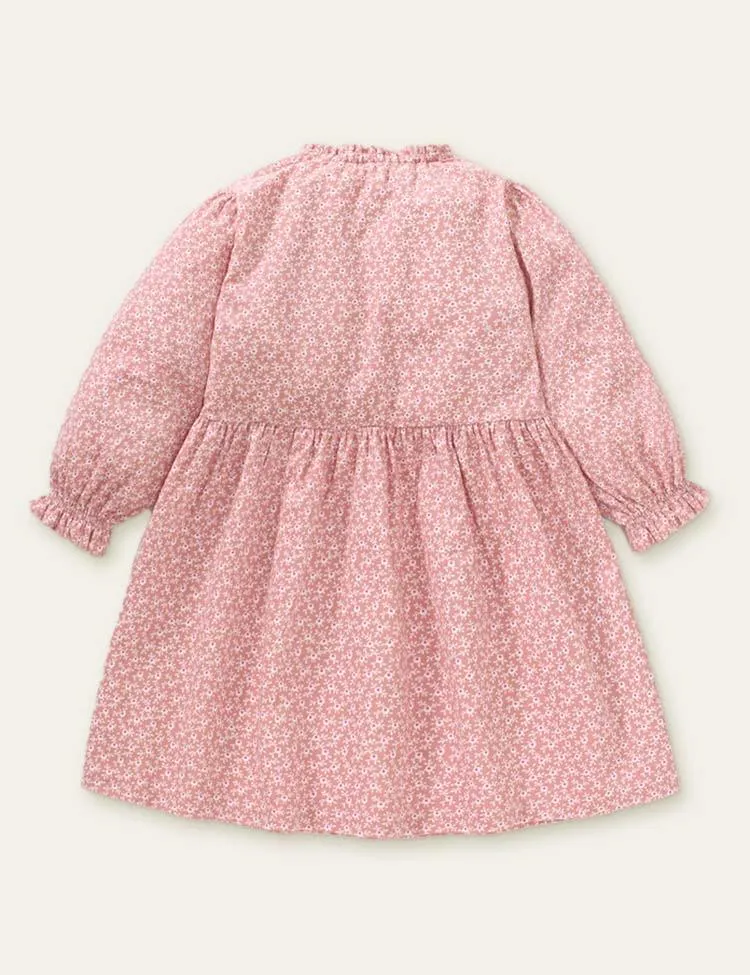 Floral Printed Long Sleeve Dress - Image 2