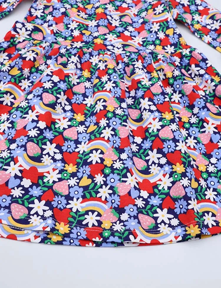 Floral Printed Long Sleeve Dress - Image 3