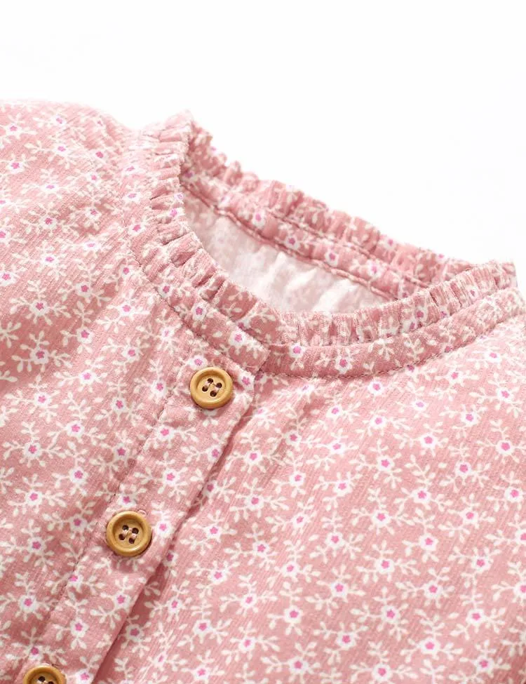 Floral Printed Long Sleeve Dress - Image 3