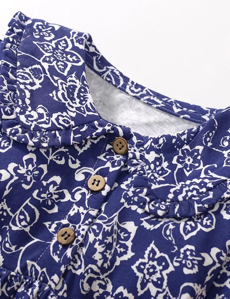 Floral Printed Long Sleeve Dress - Image 2