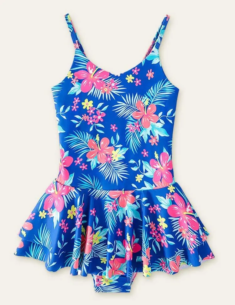 Floral Printed One-Piece Swimsuit - Image 4