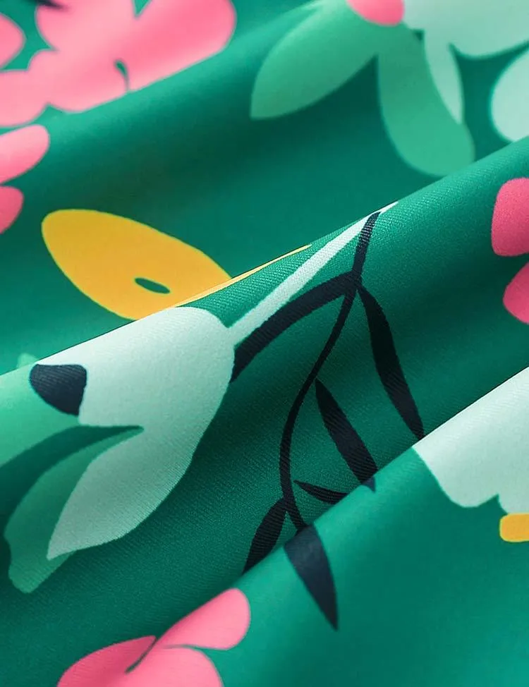 Floral Printed One-Piece Swimsuit - Image 9