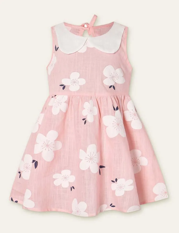 Floral Printed Sleeveless Dress