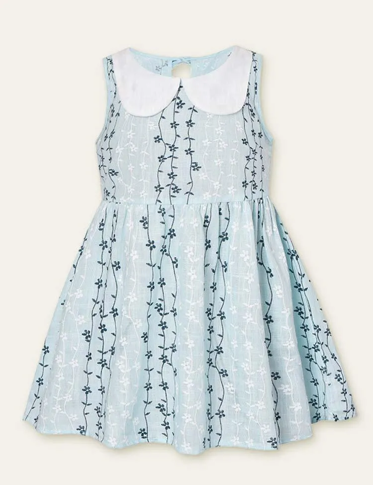 Floral Printed Sleeveless Dress - Image 5