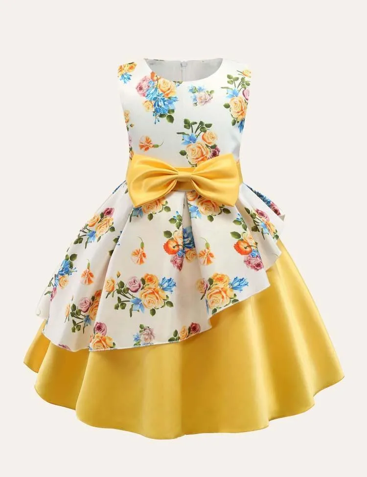 Floral Sleeveless Party Dress - Image 5