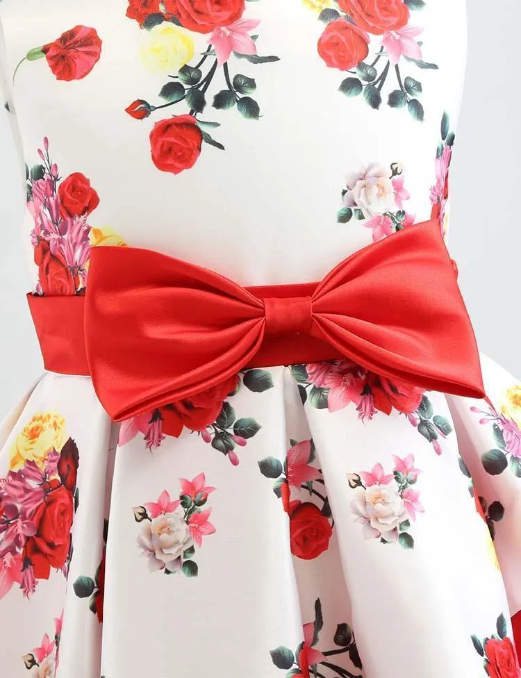 Floral Sleeveless Party Dress - Image 6