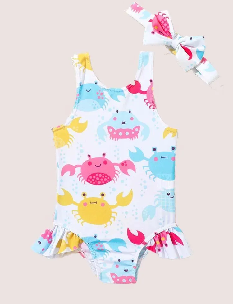 Flounced One-Piece Swimsuit - Image 2