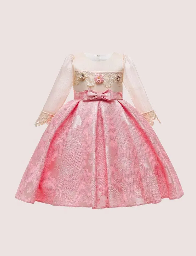 Flower Bow Party  Dress - Image 2