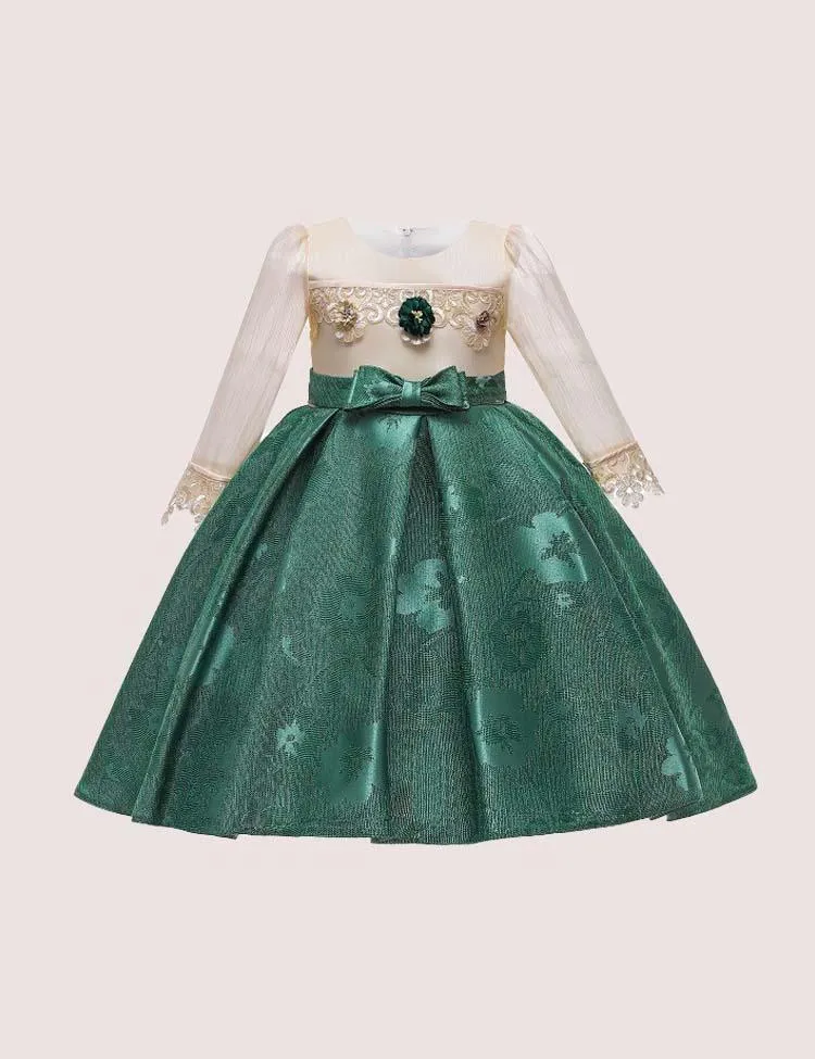 Flower Bow Party  Dress - Image 4