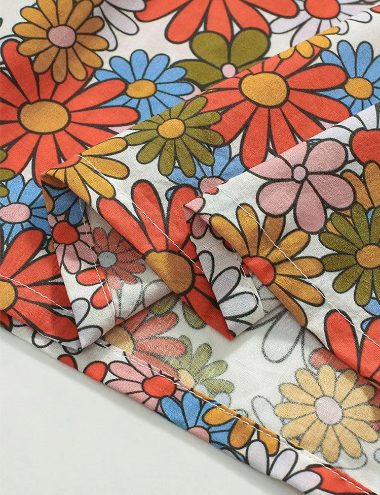 Flower Doll Collar Floral Dress - Image 3