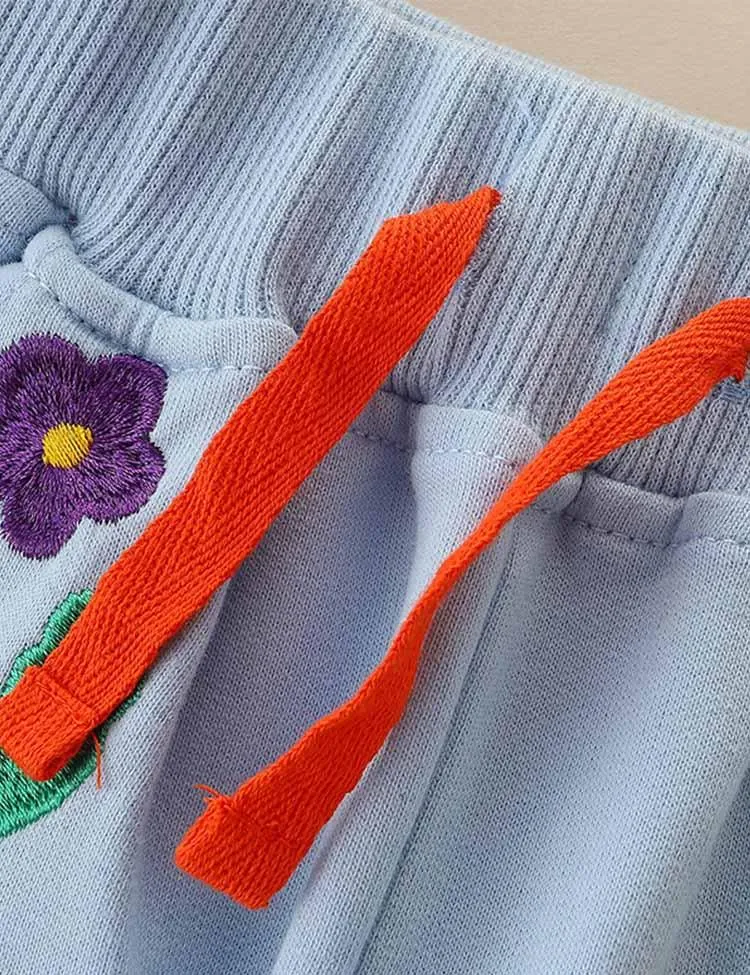Flower Embroidered Pants - Image 3