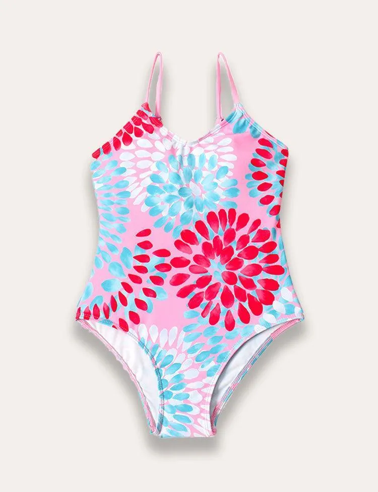 Flower One Piece Swimsuit