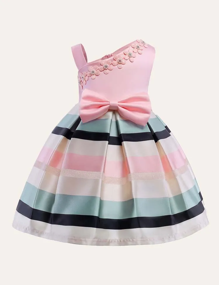 Flower Pearl Party Dress - Image 2
