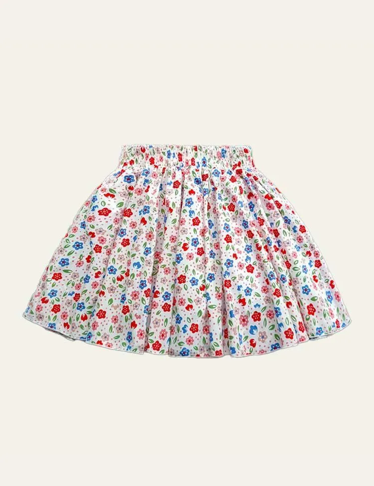Flower Pleated Skirt - Image 5