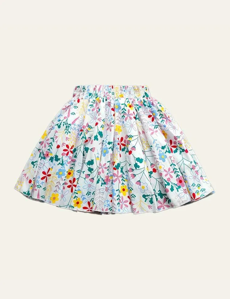 Flower Pleated Skirt - Image 6