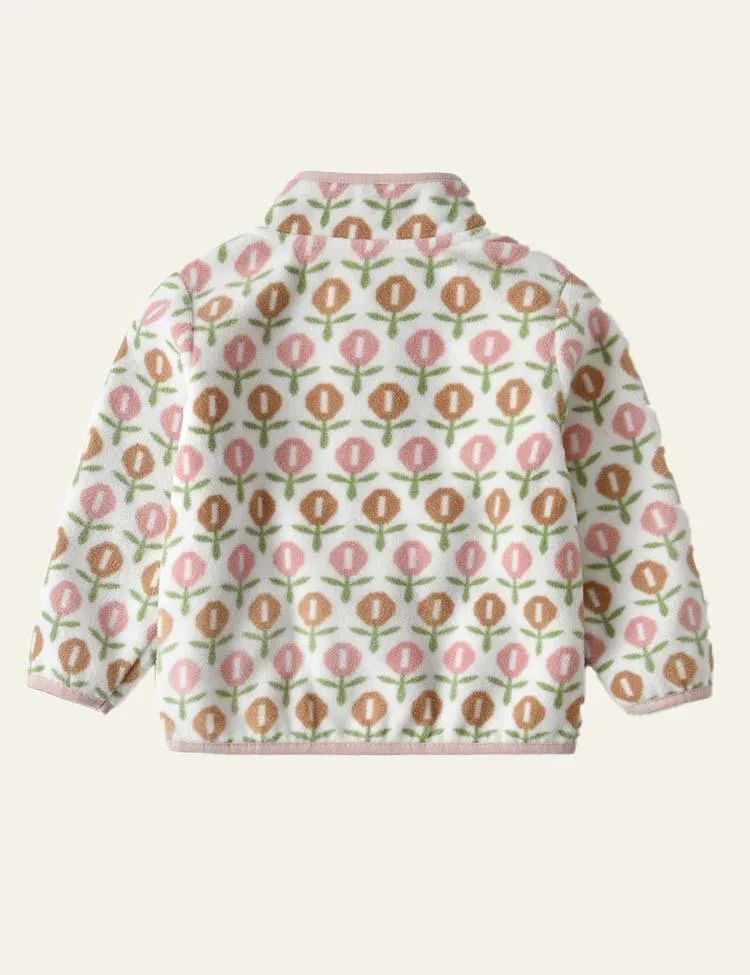 Flower Polar Fleece Jacket - Image 2