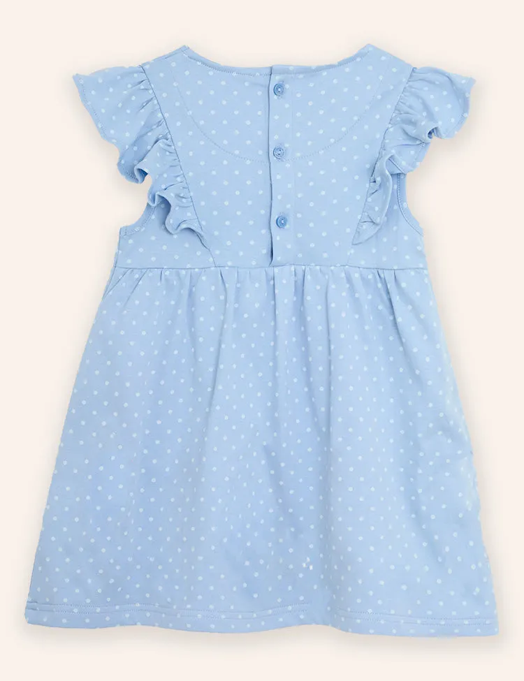 Flower Princess Applique Dress - Image 2