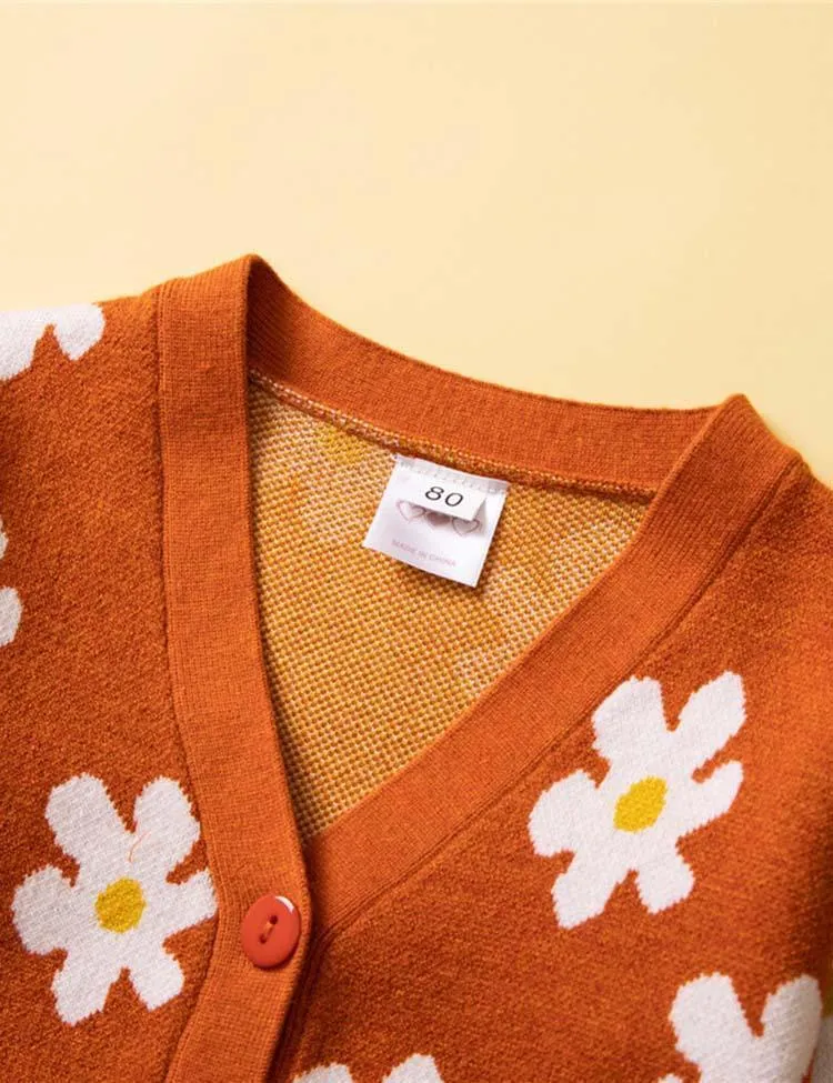 Flower Print Cardigan - Image 3