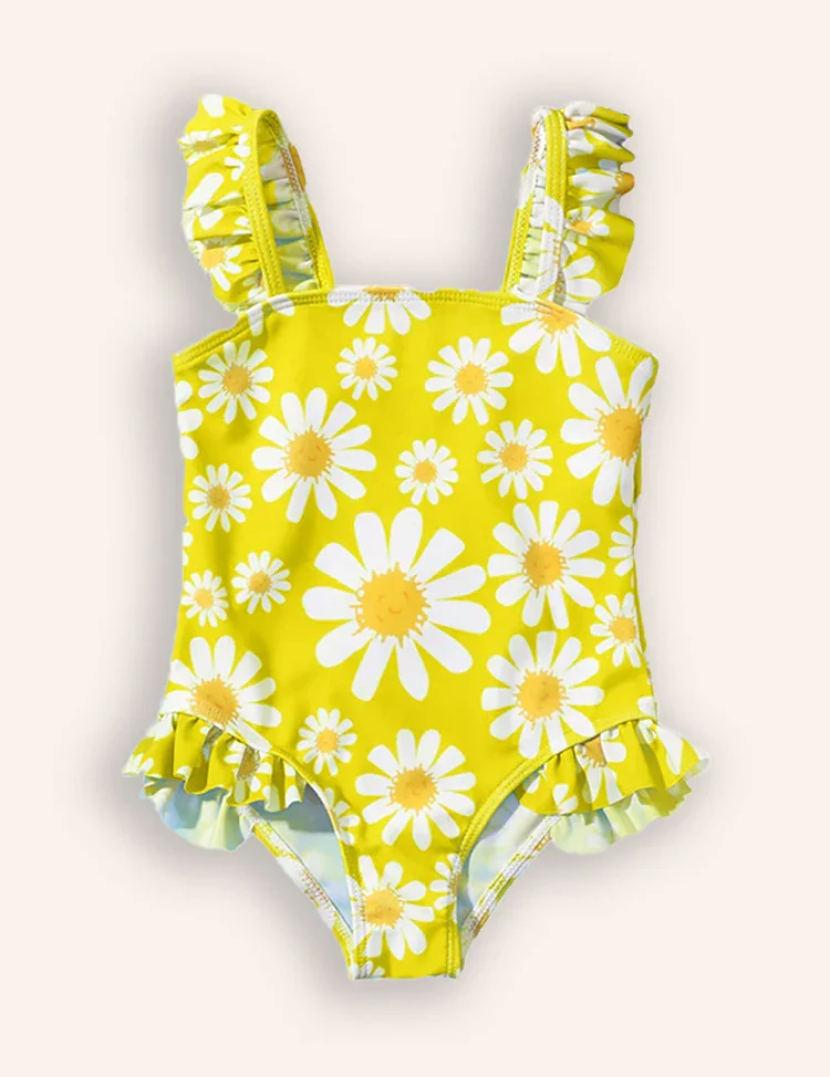 Flower Print One-piece Swimsuit - Image 4