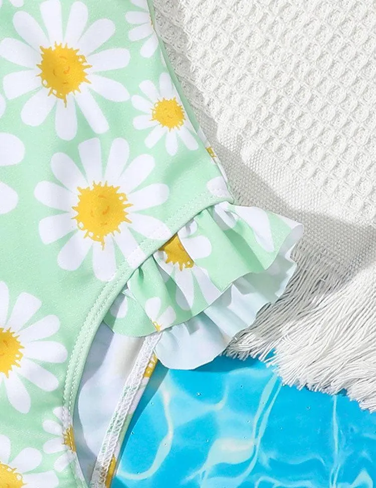 Flower Printed Sweet Swimsuit - Image 2