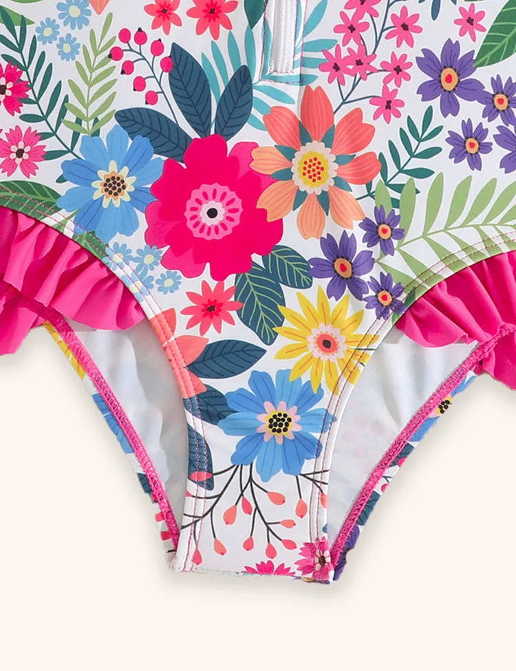 Flower Printed Swimsuit - Image 3