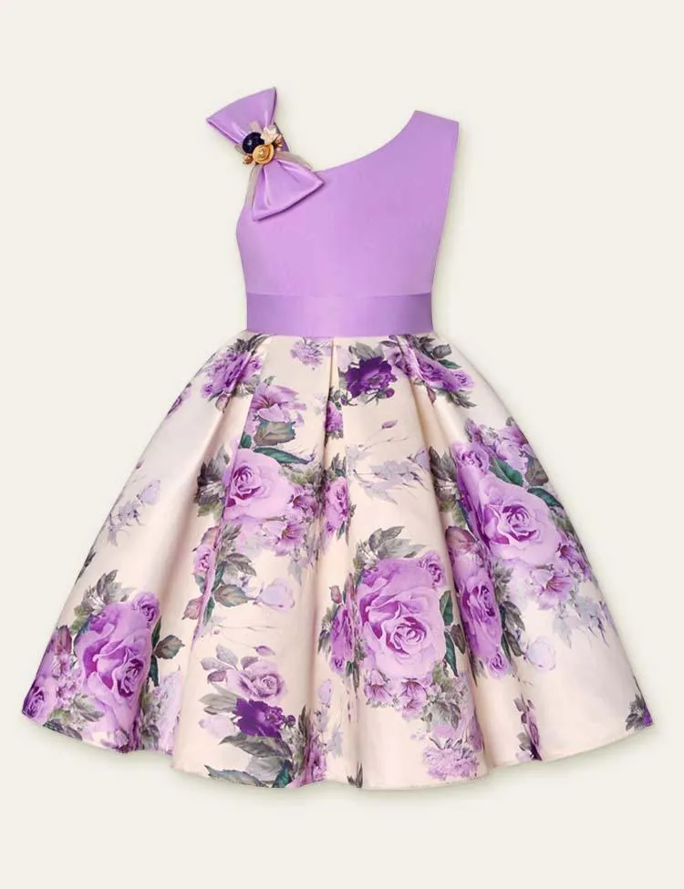 Flower Sleeveless Party Dress - Image 4
