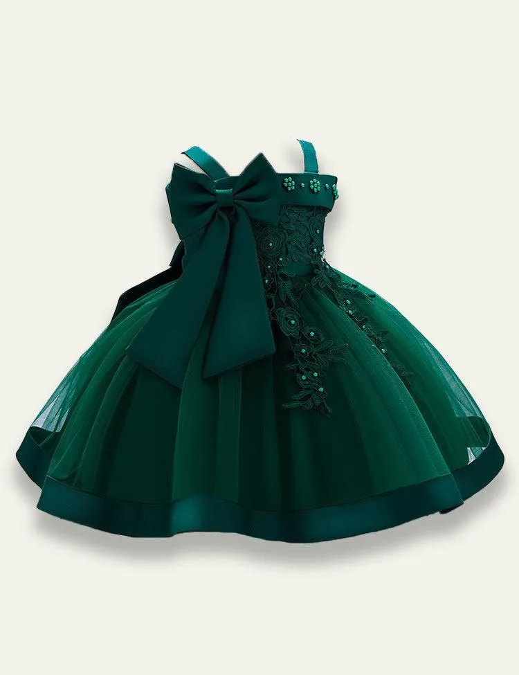 Flower Suppender Party Dress - Image 4