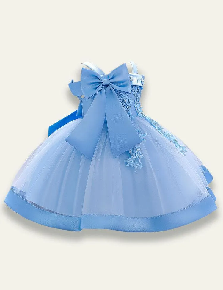 Flower Suppender Party Dress - Image 5