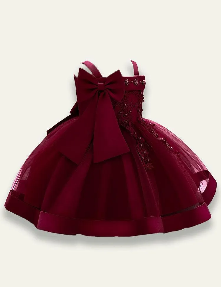 Flower Suppender Party Dress - Image 7