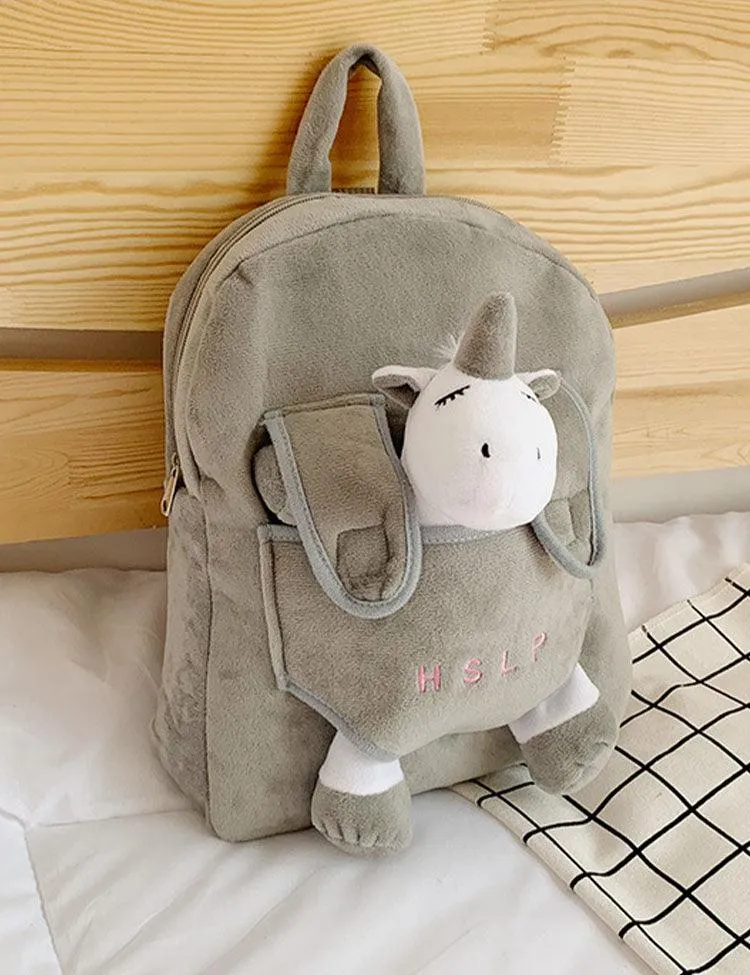 Fluffy Animal Backpack - Image 5