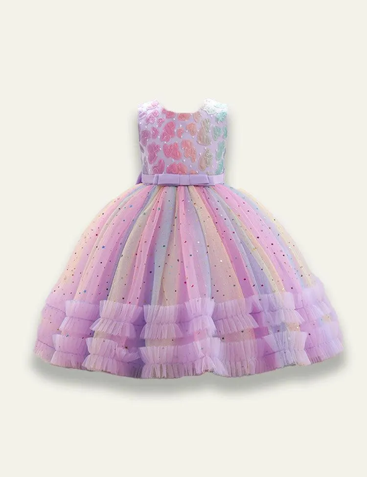 Fluffy Mesh Party Dress - Image 3