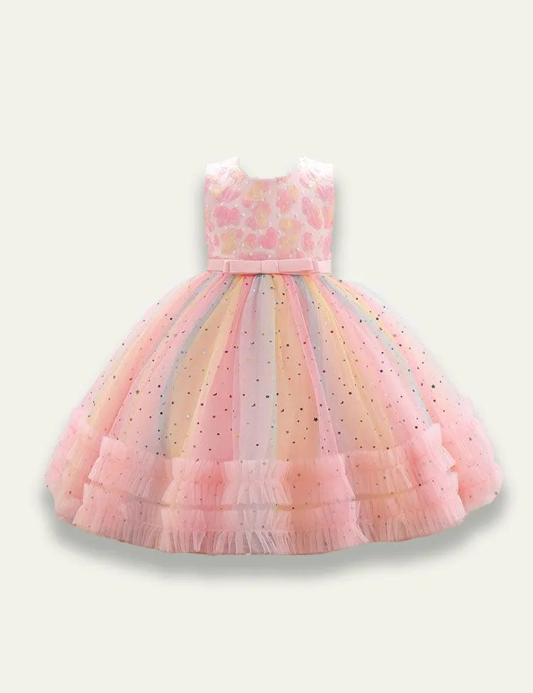 Fluffy Mesh Party Dress - Image 4