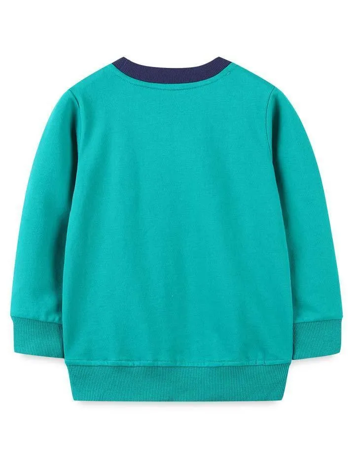 Football Printed Sweatshirt - Image 4