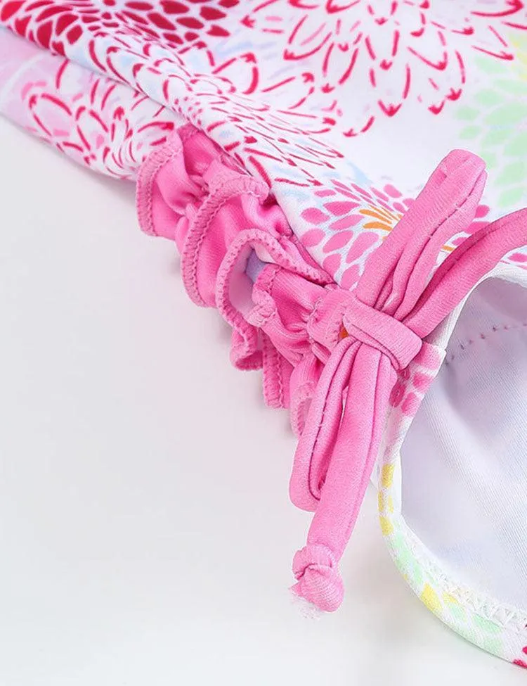 Fresh Floral Long Sleeved Swimsuit - Image 3