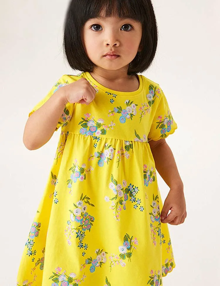 Fresh Floral Print Dress - Image 2