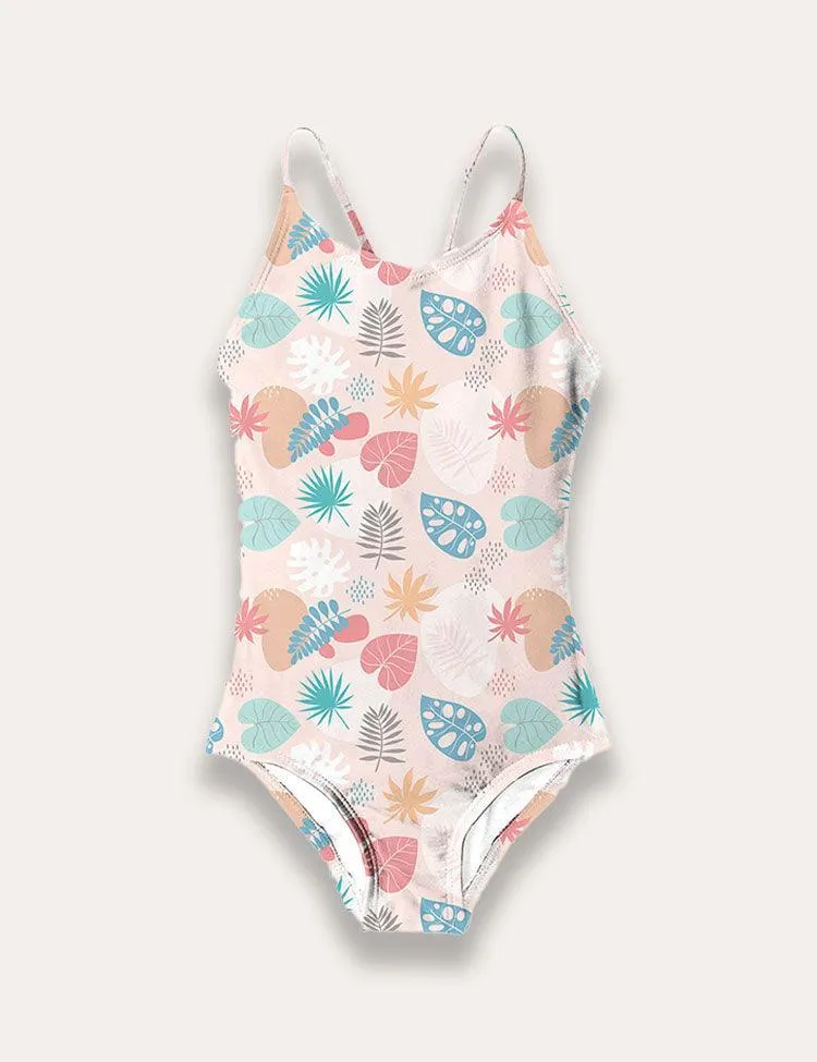 Fresh Leaves Conjoined Swimsuit