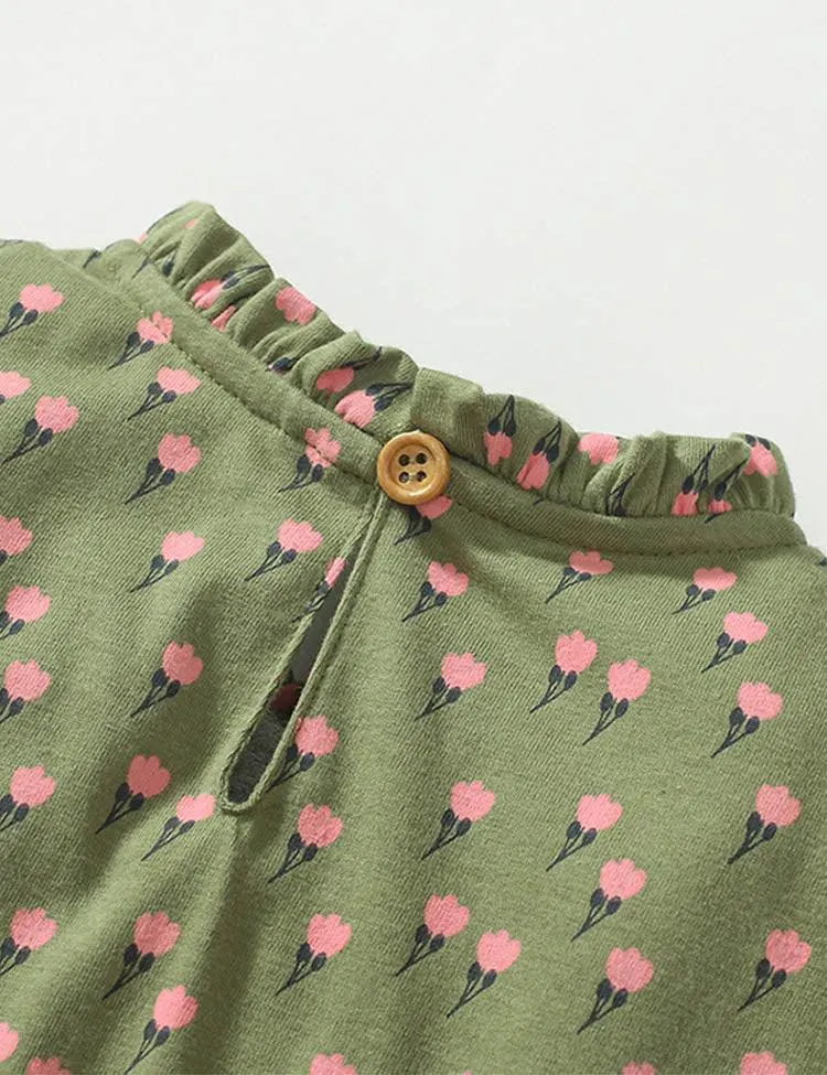 Fresh Tulip Print Dress - Image 3
