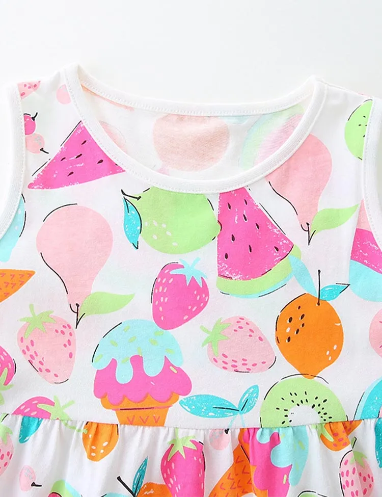Series Printed Vest Dress - Image 8