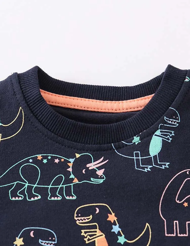 Funny Dinosaur Full Printed Sweatshirt - Image 3