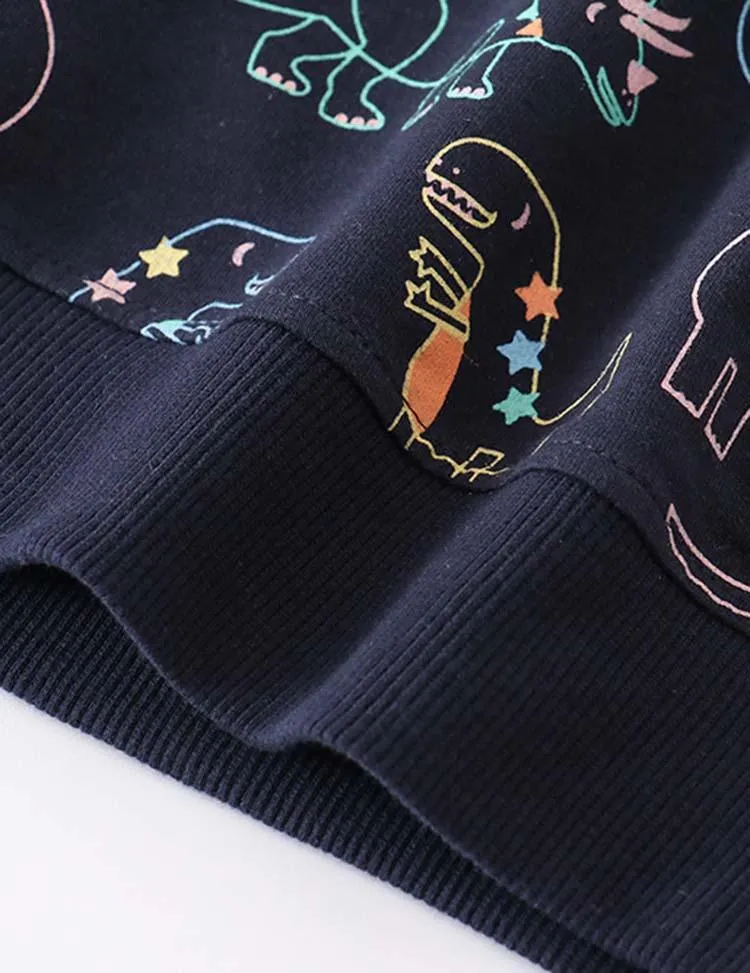 Funny Dinosaur Full Printed Sweatshirt - Image 4