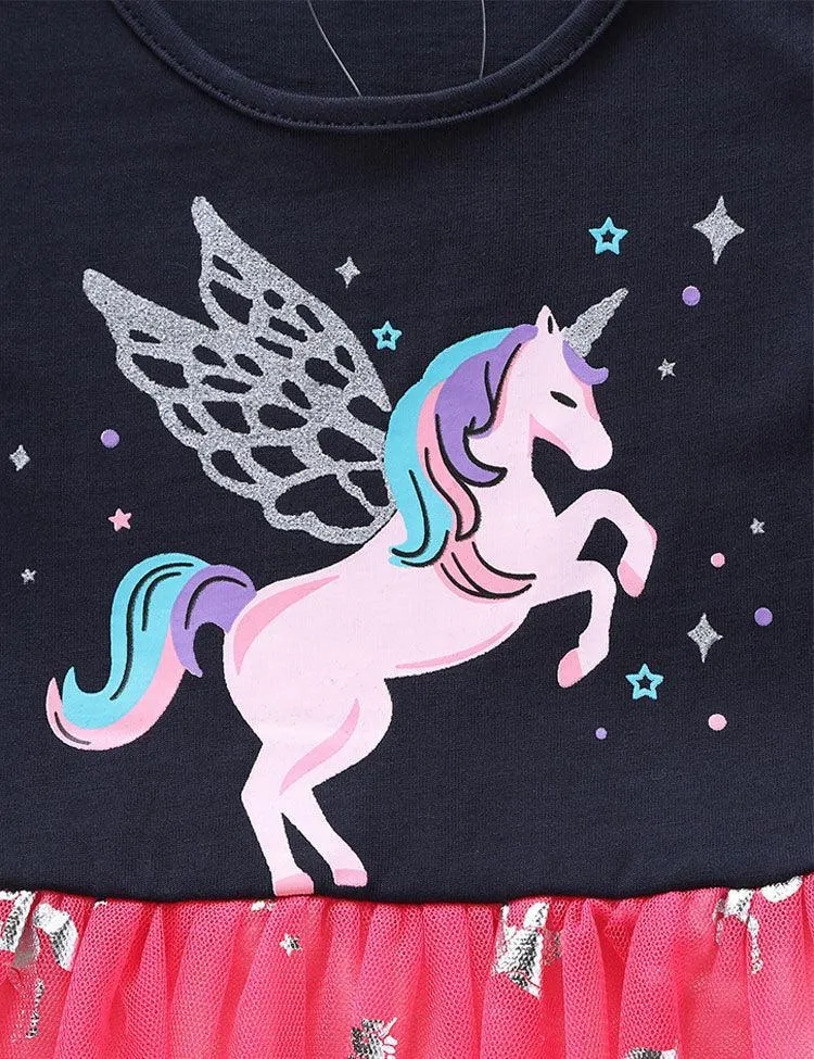 Unicorn Printed Tulle Dress - Image 2