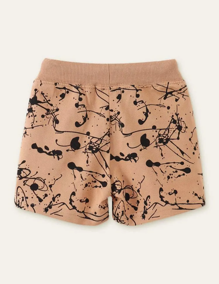 Graffiti Printed Shorts - Image 2