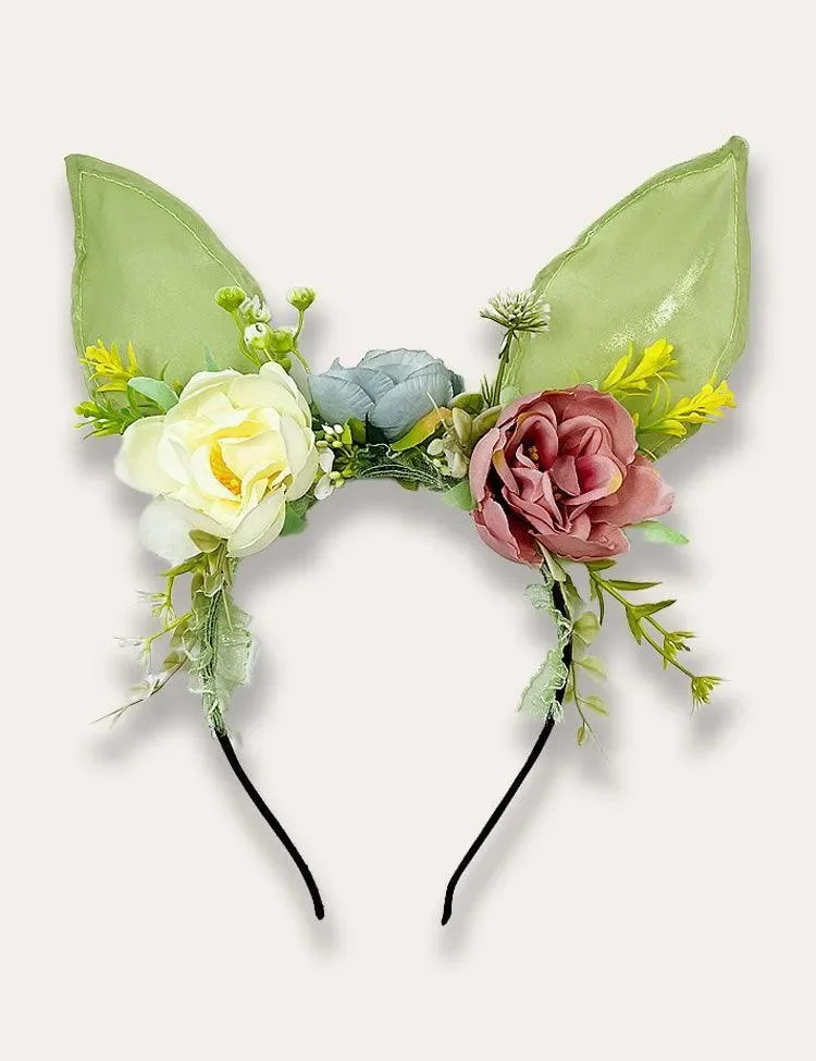 Green Flower Bunny Tulle Dress - Image 4