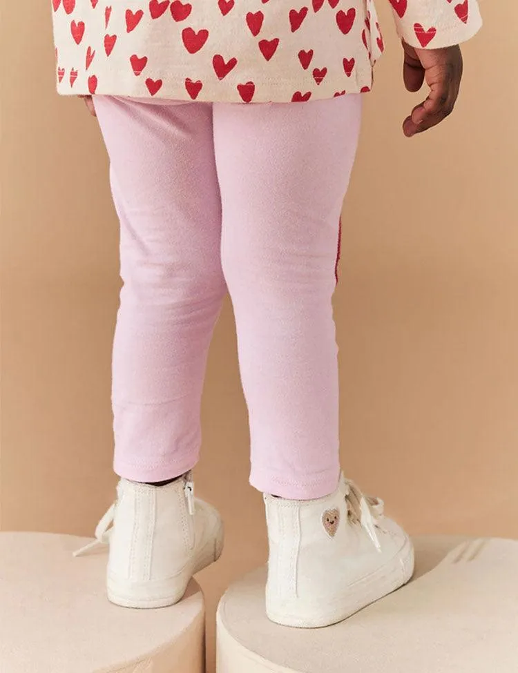 Heart Embroidered Leggings - Image 5