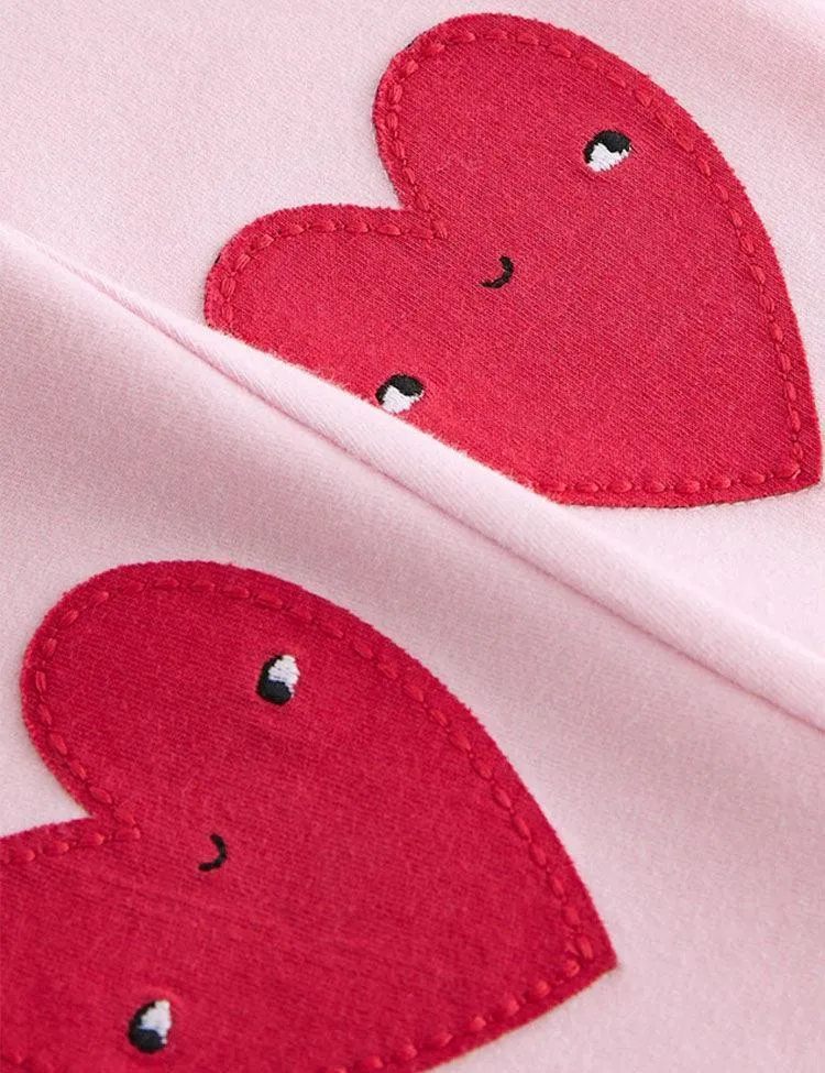 Heart Embroidered Leggings - Image 7